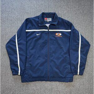 VTG Nike Team Track Jacket Y2K Windbreaker Football Mens L